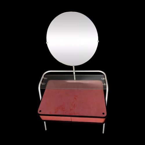 Coiffeuse Auping Design Hollandais Annes 1950 Rose