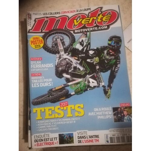Moto Verte 509 De 2016 Ferrandis,Kawasaki Kxf250,Yamaha Yz250f,Ktm Exc450f,Sherco Sef450r,Gamme Hva Enduro,Gas Gas Ec250,300,Sherco Sef300r,Phillips