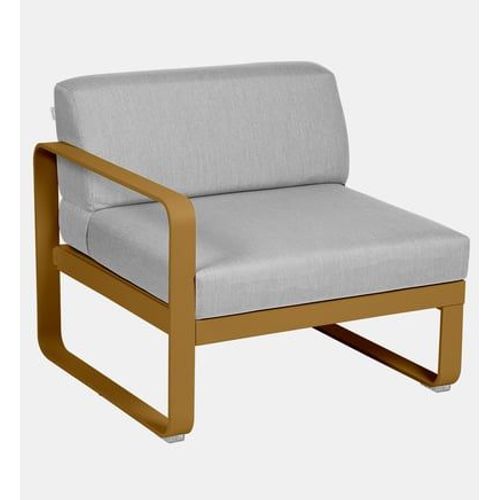 Fermob - Fauteuil Bellevie Module Gauche - D2 Pain D'épices - Gris Flanelle - Bronze