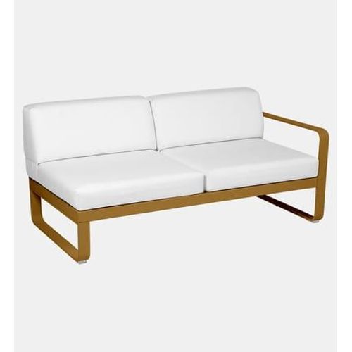 Fermob - Module Bellevie 2 Places Droit - D2 Pain D'épices - Blanc Grisé - Bronze