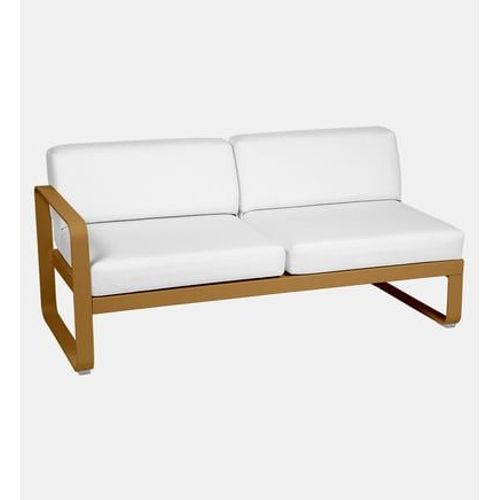 Fermob - Module Bellevie 2 Places Gauche - D2 Pain D'épices - Blanc Grisé - Bronze