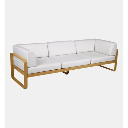 Fermob - Canapé Club Bellevie 3 Places - D2 Pain D'épices - Blanc Grisé - Bronze