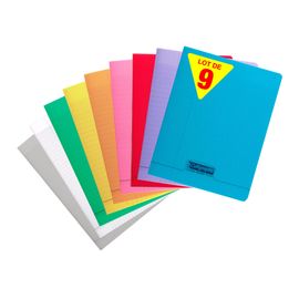9 Cahiers - 24x32(Cm) - Grands Carreaux - 48 Pages - Couverture En Polypro - Sans Spirale - Clairefontaine - Calligraphe