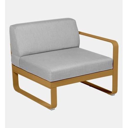 Fermob - Fauteuil Bellevie Module Droit - D2 Pain D'épices - Gris Flanelle - Bronze