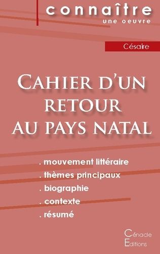 Cahier D'un Retour Au Pays Natal - Fiche De Lecture