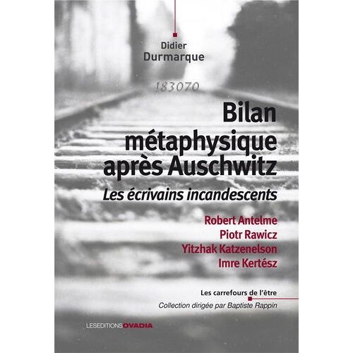 Bilan Métaphysique Après Auschwitz - Les Écrivains Incandescents : Robert Antelme, Piotr Rawicz, Yitzhak Katzenelson, Imre Kertész