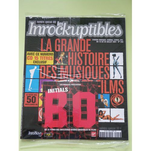 Les Inrockuptibles N°298 (10-30 Juillet 2001) + Cd "Initials B.O."