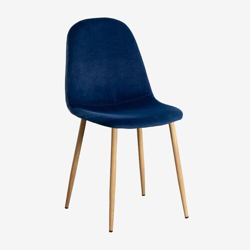 Chaise de salle à manger rembourrée Glamm Bois naturel