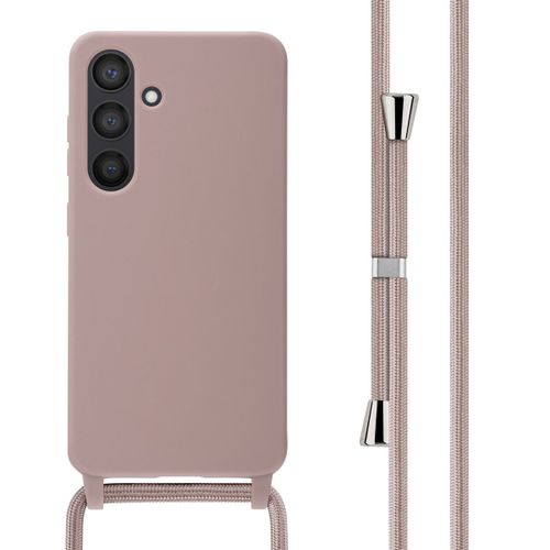 Imoshion Coque En Silicone Avec Cordon Samsung Galaxy S24 Sand Pink