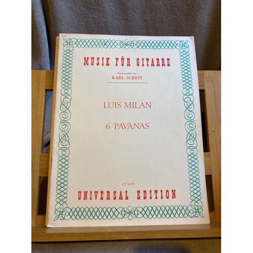 Luis Milan 6 Pavanas Transcrites Pour Guitare Partition Universal Ue 14458