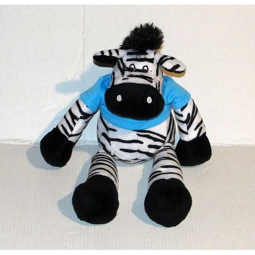 doudou zebre tee shirt bleu zebra technologies