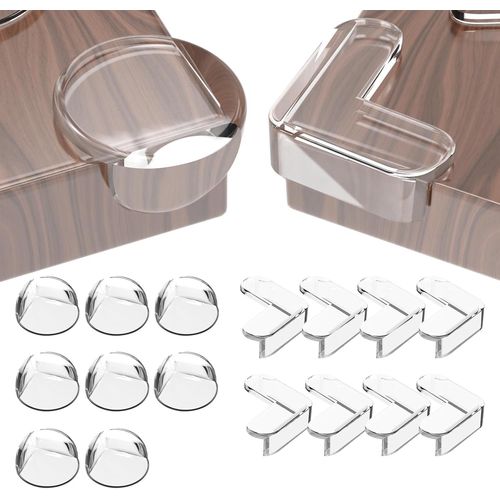 16 Pcs Protection Coin De Table Pour Bébé,Protège Angle De Table Bebe Avec Super Colle Améliorée,Kit Securite Bebe Pour Maison,Bureau,Berceau,Table,Coins & Bords Molles,Sûr Et Inodore