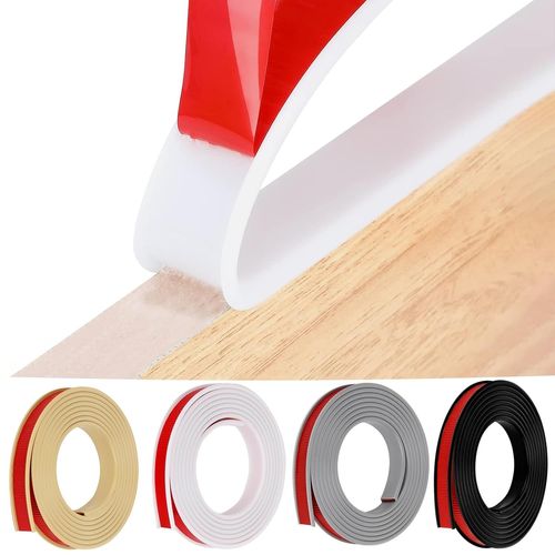 Bande De Bord De Meuble Autocollante En Forme De U De 5 M-En Tpe Flexible-Protection Des Bords Pliable-Pour Les Bords D'armoire,Les Moulures,Les Bords De Plafond,Les Plans De Travail.[J79]