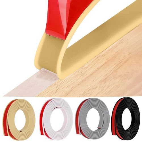 Bande De Bord De Meuble Autocollante En Forme De U De 5 M-En Tpe Flexible-Protection Des Bords Pliable-En Caoutchouc-Pour Les Bords D'armoire,Les Moulures,Les Bords De Plafond,Les.[J81]