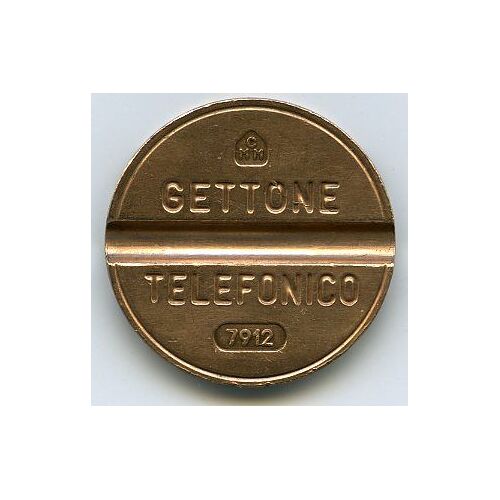 Jeton De Téléphone Italien = Gettone Telefonico Numéro 7912