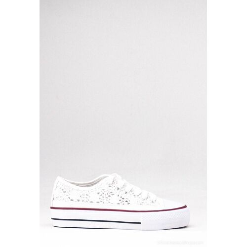 Basket En Dentelle Blanche Femme Suredelle Taille