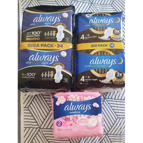 Lot Always Ultra Secure Night Et Always Sensitive 