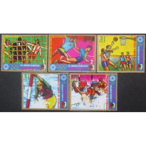Guinee Equatoriale Série N°19a Au 19e Jeux Olympiques De Munich 1972 Oblitéré