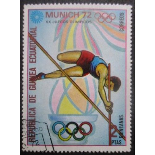 Guinee Equatoriale N°23b Jeux Olympiques De Munich 1972 Oblitéré