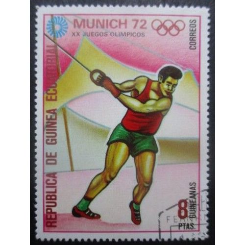 Guinee Equatoriale N°23e Jeux Olympiques De Munich 1972 Oblitéré