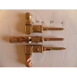 Arrêt Volet tête bergère Fonte bichromaté à bascule patte à Vis 10x65mm