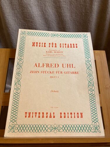 Alfred Uhl 10 Pièces Pour Guitare Vol. 1 Partition Guitare Scheit Universal