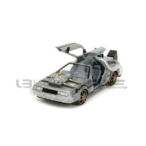 Jada Toys 1/24 34996s De Lorean Back To The Future Iii Time Machine - 1990 Diecast Modelcar-Jada Toys