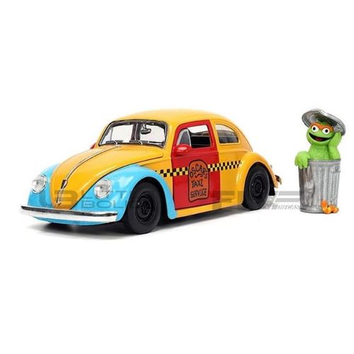 Jada Toys 1/24 32801y Volkswagen Beetle + Oscar Figure - 1959 Diecast Modelcar-Jada Toys