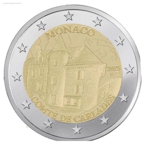 Pièce 2 € Monaco 2025 Comté De Carlades