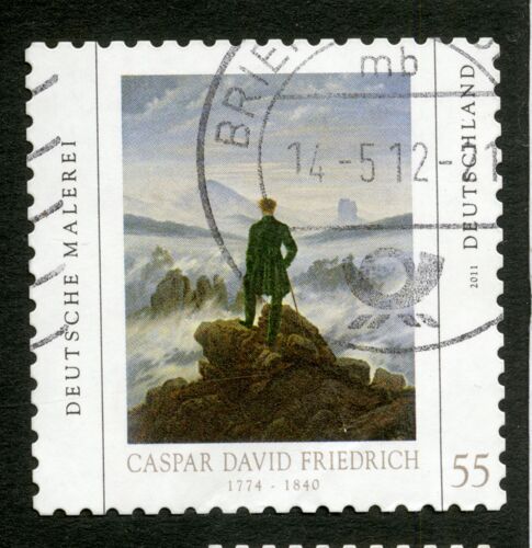Timbre Oblitéré Deutschland, Caspar David Friedrich 1774-1840, Deutsche Malerei, 2011, 55