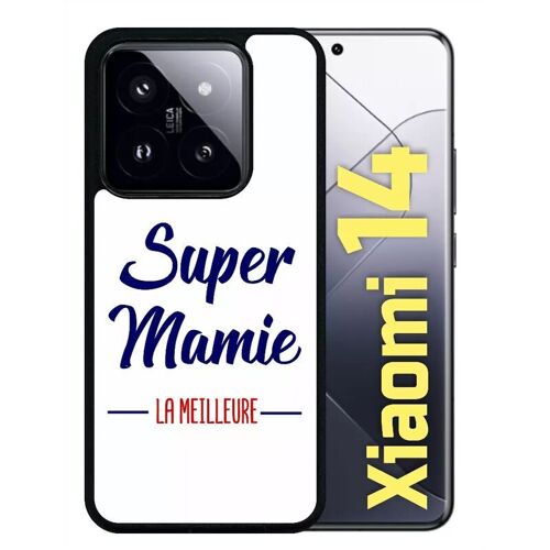 Coque Pour Redmi 14 - Super Mamie La Meilleure Fond Blanc - Silicone - Noir