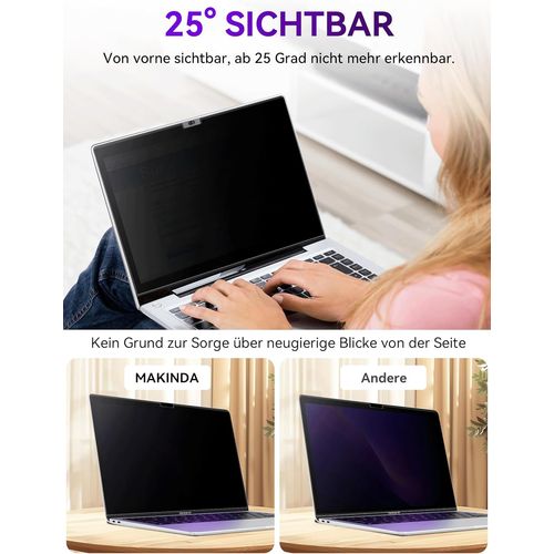 ChicSlick-Filtre De Confidentialité Magnétique Pour Apple Macbook Air 15"" (2023-2025, M2/M3/M4 A2941 A3114), Filtre D'Intimité Amovible, Anti-Lumière Bleue, Anti-Éblouissement, Pour Ordinate[X2715]