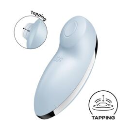 Stimulateur Clito Stimulateur De Clitoris Tap & Climax 2 Bleu Clair Satisfyer