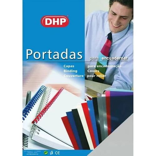 Dhp Lot De 100 Couvertures De Reliure En Polypropylene 0,45 Mm D'epaisseur Format A4 Naturel