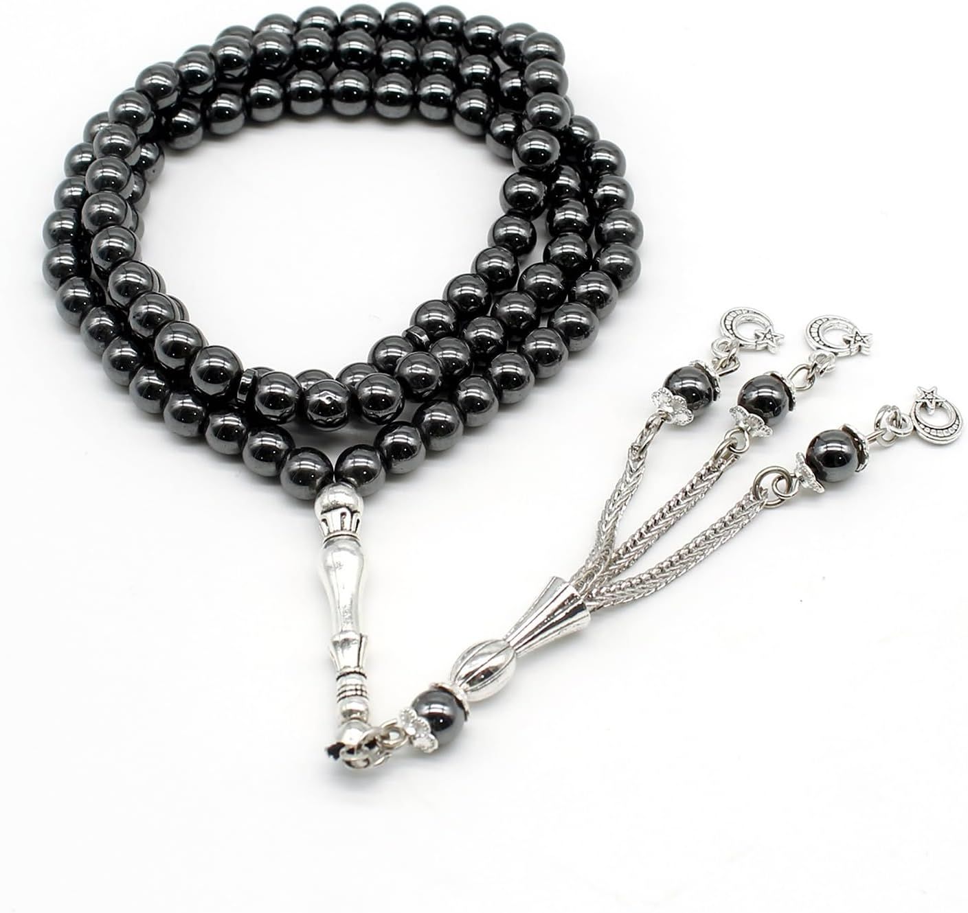 Amosfun Chapelet Musulman 33 Perles De Prière Islamique En Résine Bleue