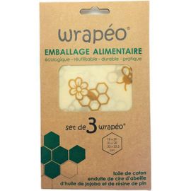 Set De 3 Feuilles D'emballage Alimentaire - Wrapéo®