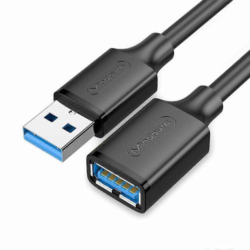 MINDPURE US103 1,5 m Fast Speed USB 3.0 Câble d'extension mâle à femelle Cordon d'extension pour ordinateur portable