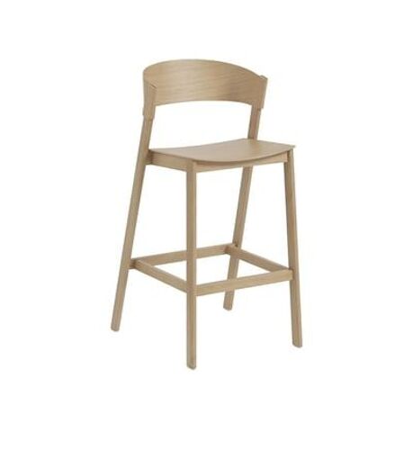 Muuto - Tabouret de bar Cover - chêne - Marron