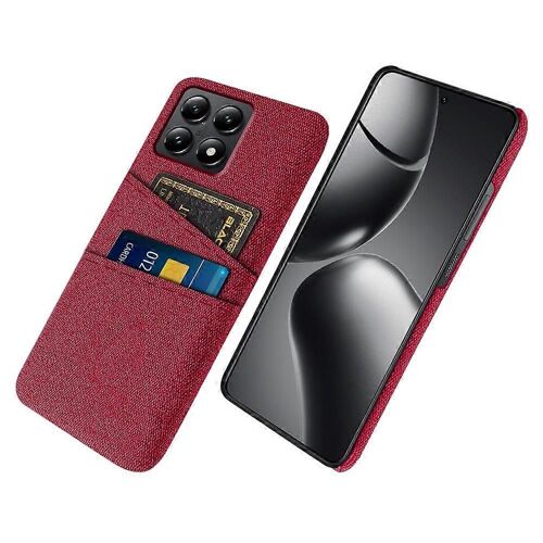 Pour Xiaomi 14t Case Cloth + Hard Pc Phone Cover Avec Deux Emplacements Pour Carte