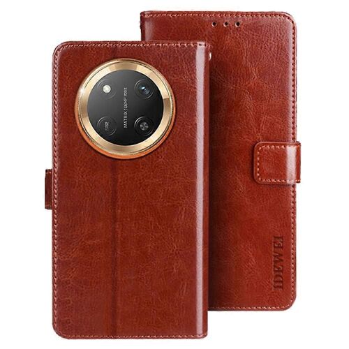 Idewei Pour Honor X60 Pro 5g Stand Case Crazy Horse Texture Cuir Housse De Téléphone