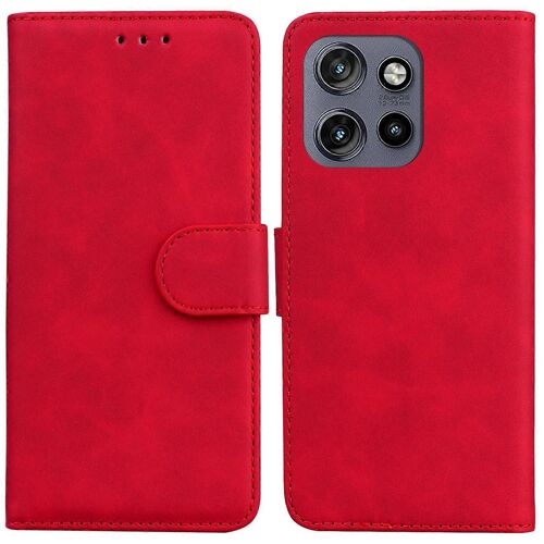 Pour Motorola Edge 50 Neo 5g/Moto S50 5g/Thinkphone 25 5g Case Solid Color Leather Wallet Phone Cover
