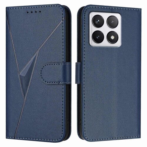 YX0090 Pour Xiaomi 14T Case Triangle Impression Cuir Housse de téléphone avec lanière