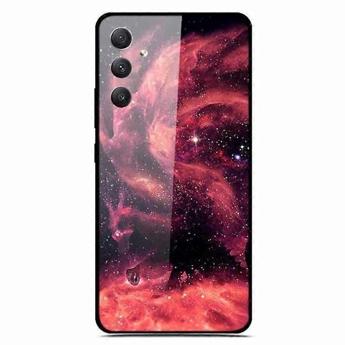 Pour Samsung Galaxy A35 5g Coque Impression De Motif Verre Trempé Anti-Rayures Housse De Téléphone Portable