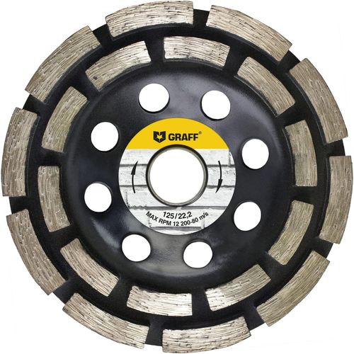 Disque Diamant 125 Mm À Meuler-Disque De Ponçage Pour Béton,Pierre,Granit,Maçonnerie-Meule Boisseaux De Poncage Béton