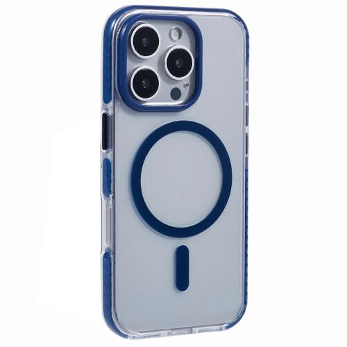 Pour Iphone 16 Pro Coque Transparente Compatible Avec La Coque Arrière Magsafe Tpu + Pc