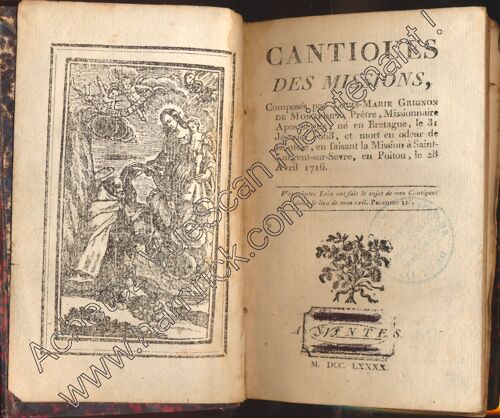 Cantiques Des Missions - Grignon De Montfort, 1790