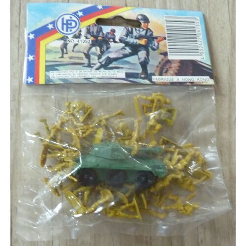 Petits Soldats Militaire Avec Un Tank , Marque Hp, Référence N° 41353 - Vintage