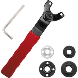 Clé Réglable Pour Meuleuse D'Angle,8-48 Mm Clé À Molette De Meuleuse D'Angle,Clé À Broche Réglable Avec Clé Allen Et 4 Bride Filetée,Rouge