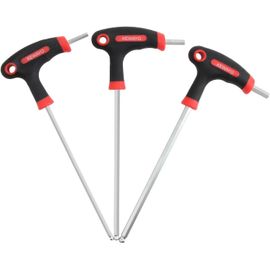 Jeu De 3 Clés À Poignée En T Métrique Avec Poignée En T 4-6 Mm,Clé Allen Avec Tête Sphérique,Clé Hexagonale De Vélo,Poignée En T,Jeu De Clés Hexagonales