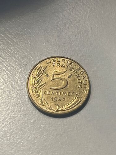 5 Centimes De Franc De 1987